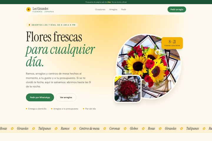 Una de las páginas que hicimos