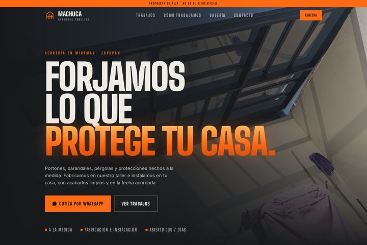 Una de las páginas que hicimos