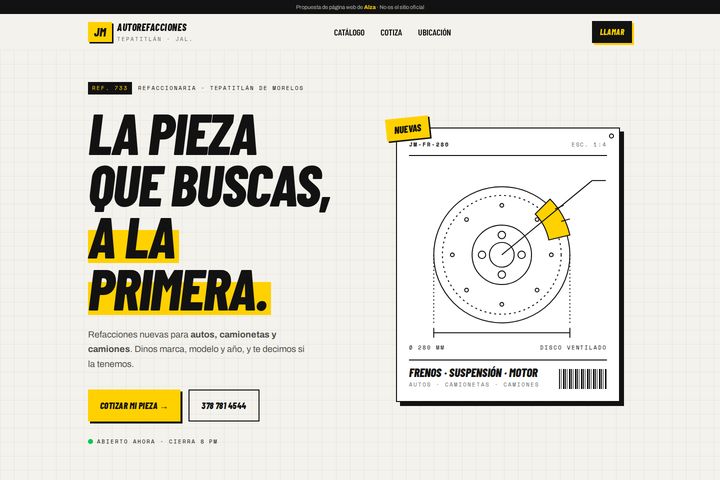 Una de las páginas que hicimos