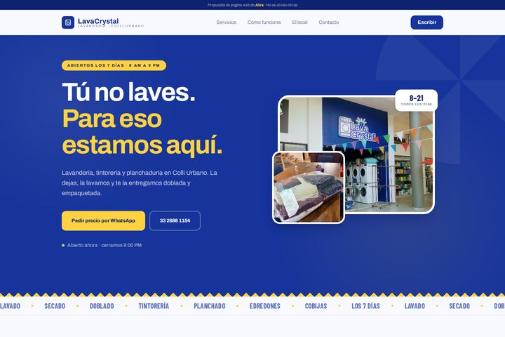 Una de las páginas que hicimos