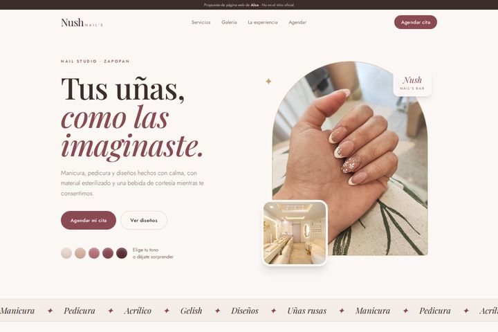 Una de las páginas que hicimos