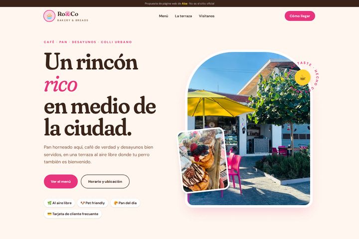 Una de las páginas que hicimos