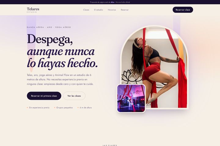 Una de las páginas que hicimos
